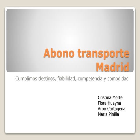 Abono transporte madrid power