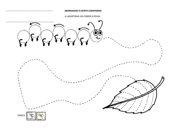 Abordagem à escrita lagartinha 3
