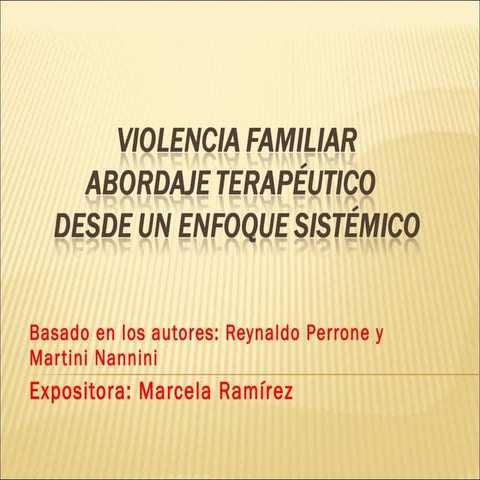 Abordaje de la Violencia Intrafamiliar | PPT