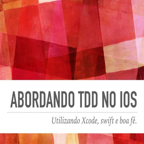 Abordando tdd no i os