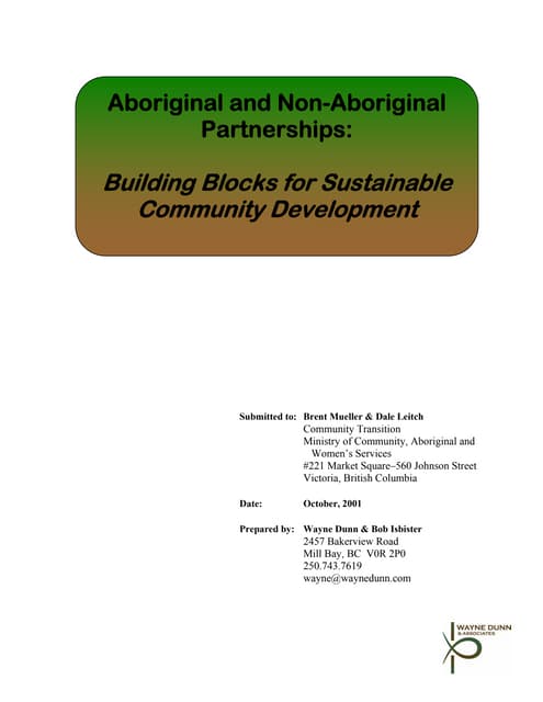Aboriginal and Non-Aboriginal Partn...