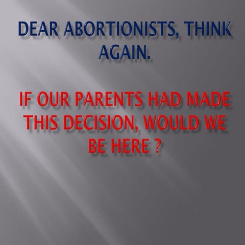 Abortion: Death sentence for innocence | PDF