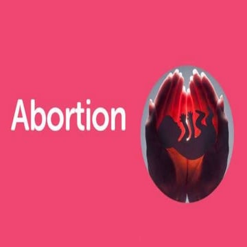 Abortion presentation of obstetrics and gynecological nursing