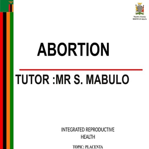 Abortion and postabortal care | PPTX