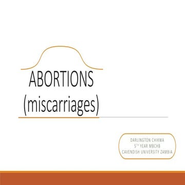 Abortion and postabortal care | PPTX