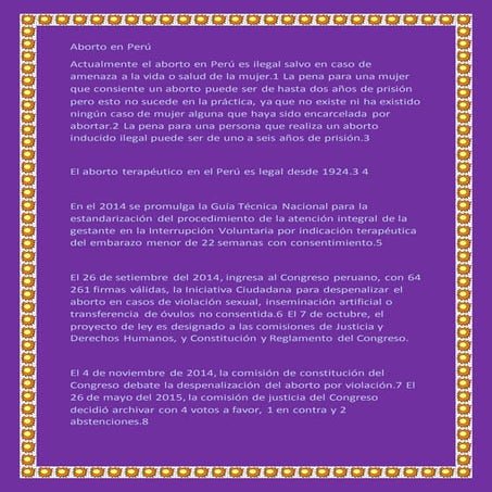 Aborto en perú