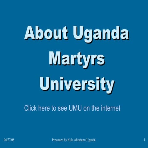 Uganda Martyrs University