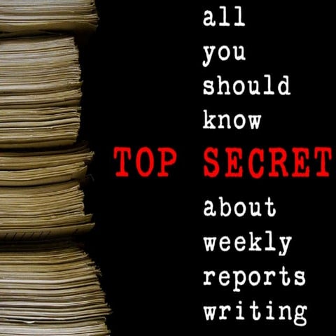 How to Write a Weekly Report