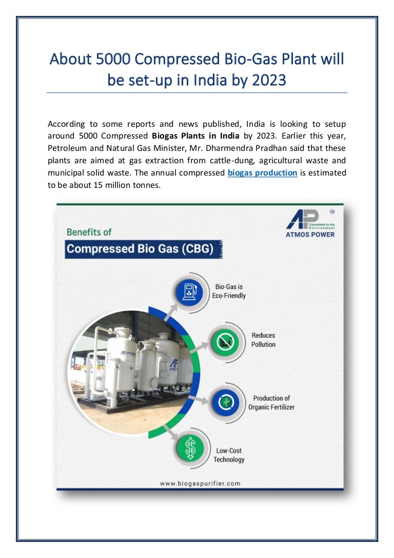 Benefits Of Compressed Biogas