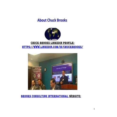 Chuck Brooks Updated Profile: on Homeland Security, Cybersecurity, Emerging T...