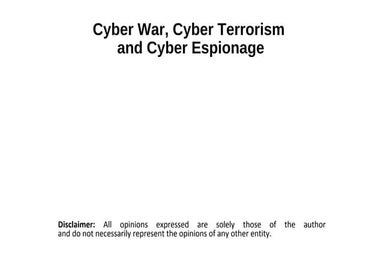 About cyber war