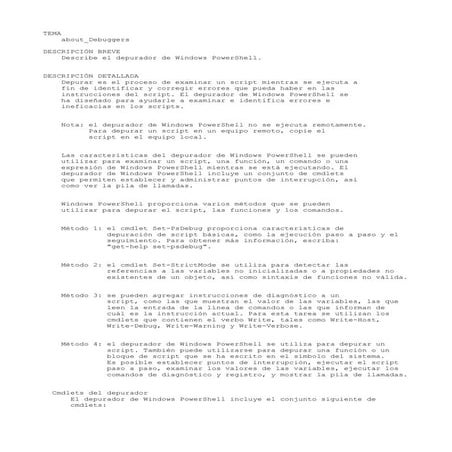 About debuggers.help