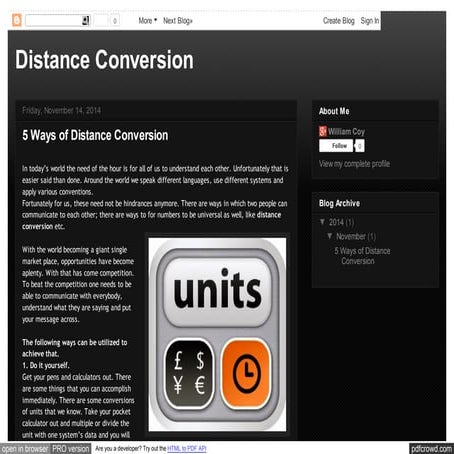 Aboutdistanceconversion blogspot com