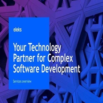 ELEKS company overview