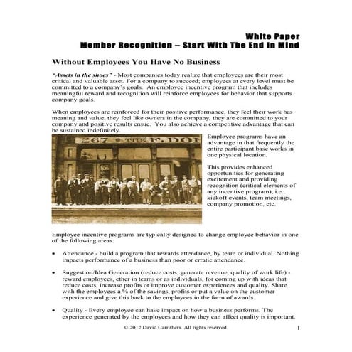 About Employee Incentive Programs