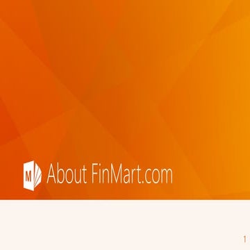 FinMart Corporate Presentation | PPTX