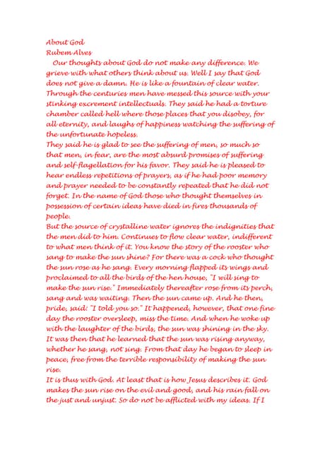 About God   Rubem Alves