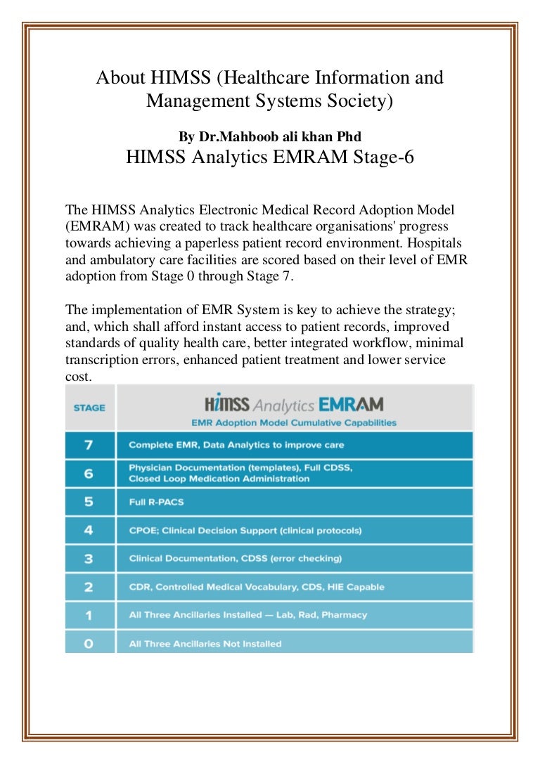 About HIMSS (Healthcare Information and Management Systems Society) b…