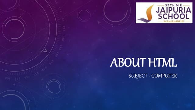 About html