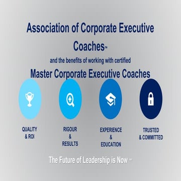 Master Corporate Executive Coach Certification (MCEC)