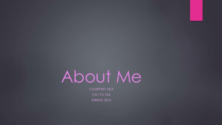 About me