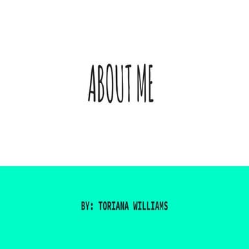 Toriana Williams | PPTX