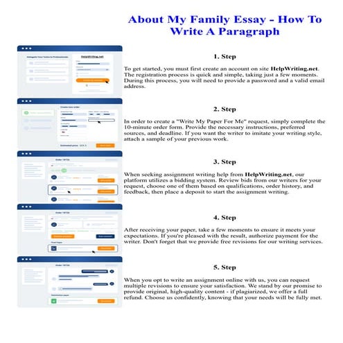 About My Family Essay - How To Write A Paragraph