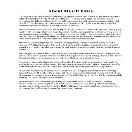 About Myself Essay.pdf