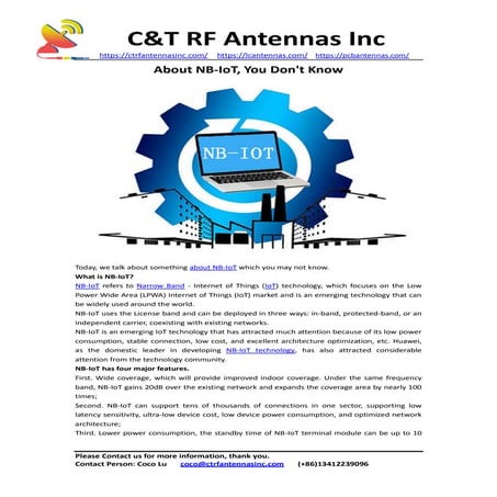 About NB-IoT, You Don't Know