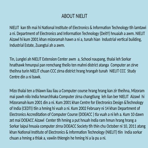 ABOUT NIELIT-National Institute of Electronics & Information Technology.pptx