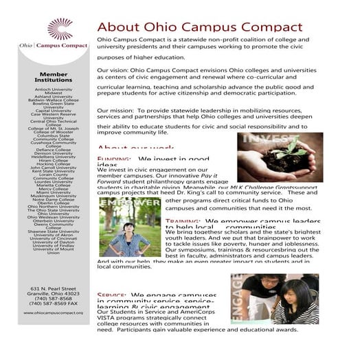About Ohio Campus Compact