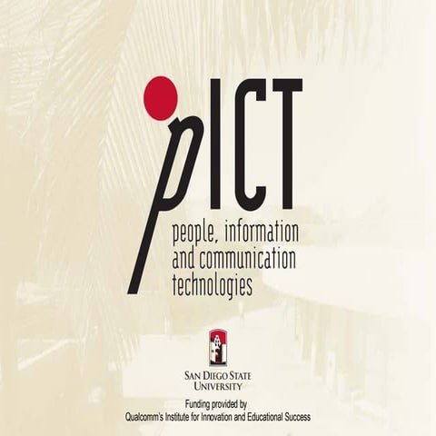 About pICT - People, Information and Communication Technologies