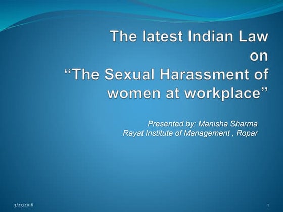 POCSO ACT 2012 | PPTX
