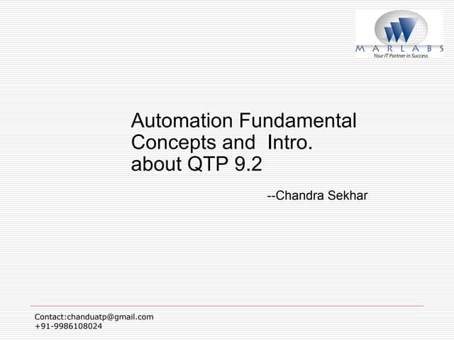About Qtp 92