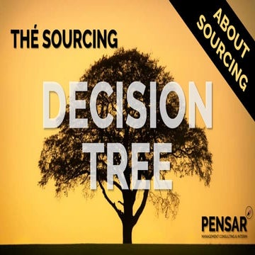 About sourcing decision tree