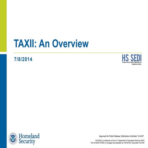 Everything about TAXII