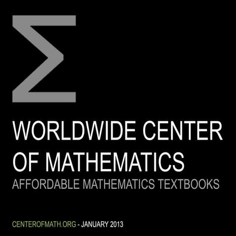Worldwide Center of Mathematics