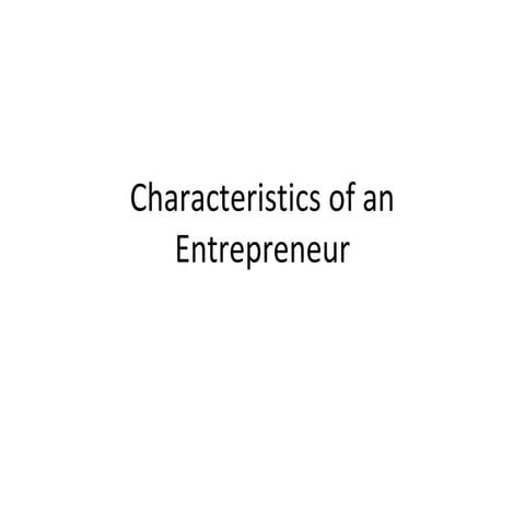 About the entreprenuer