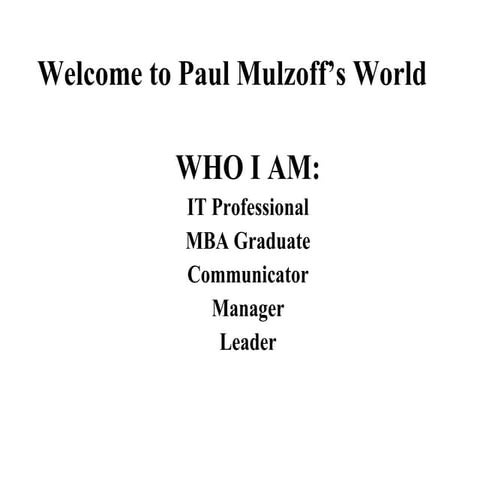 About the professional   paul mulzoff’s short bio v2