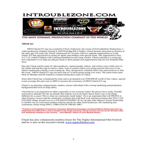 About SWFL CHARITY TV!