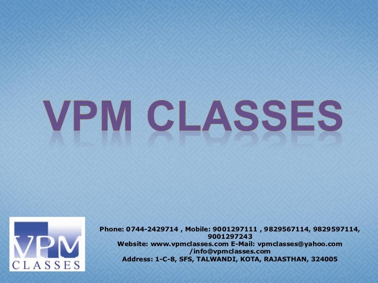 vpm classes
