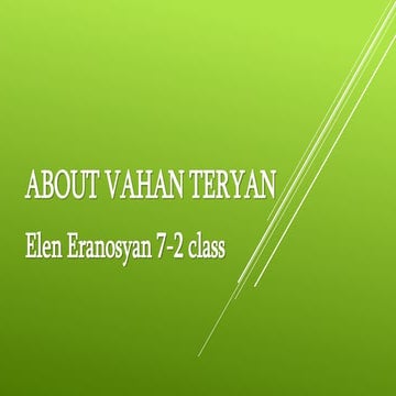About Vahan Teryan