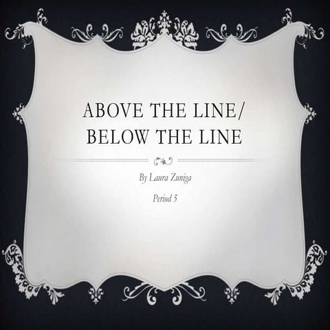 Above the line
