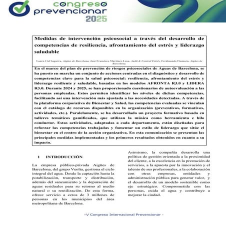 Medidas de intervención psicosocial a través del desarrollo de competencias d...