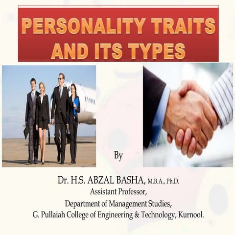 Personality Theories, Types of Personalities and Traits.