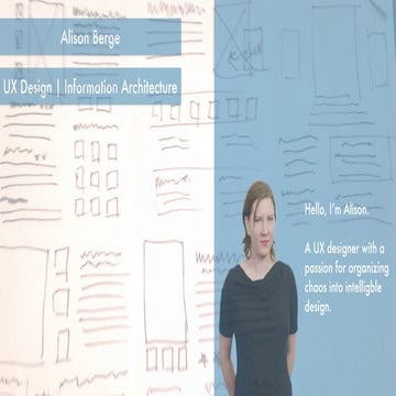 Alison Berge, UX Portfolio