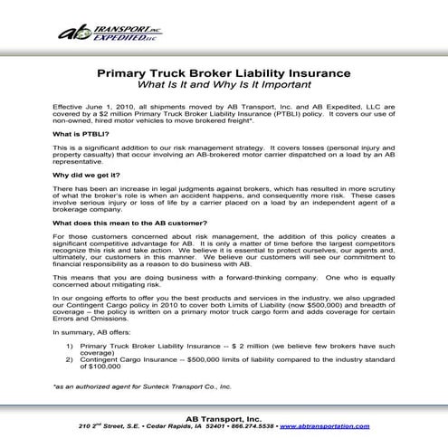Ab Ptbli Fact Sheet 2011