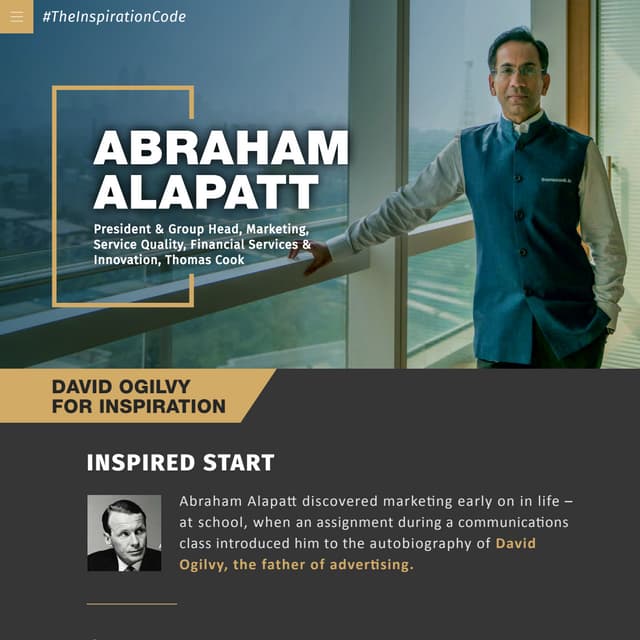 Abraham Alapatt, President & Group Head - Marketing, Service Quality, Financi...