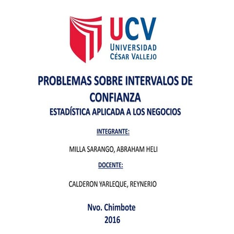 Abraham Ejercicios Intervalos de Confianza