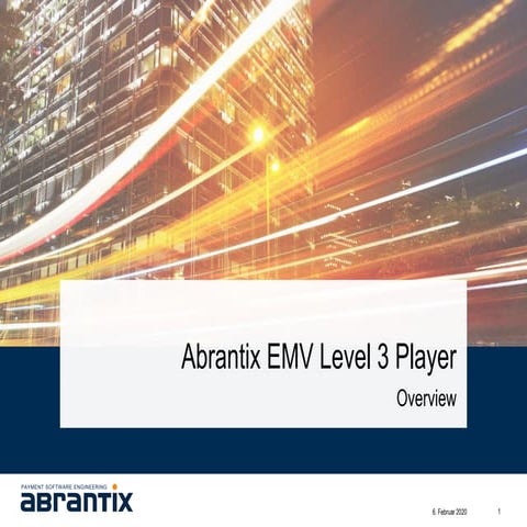 Automated EMV Level 3 Testing - Abrantix Level 3 Player